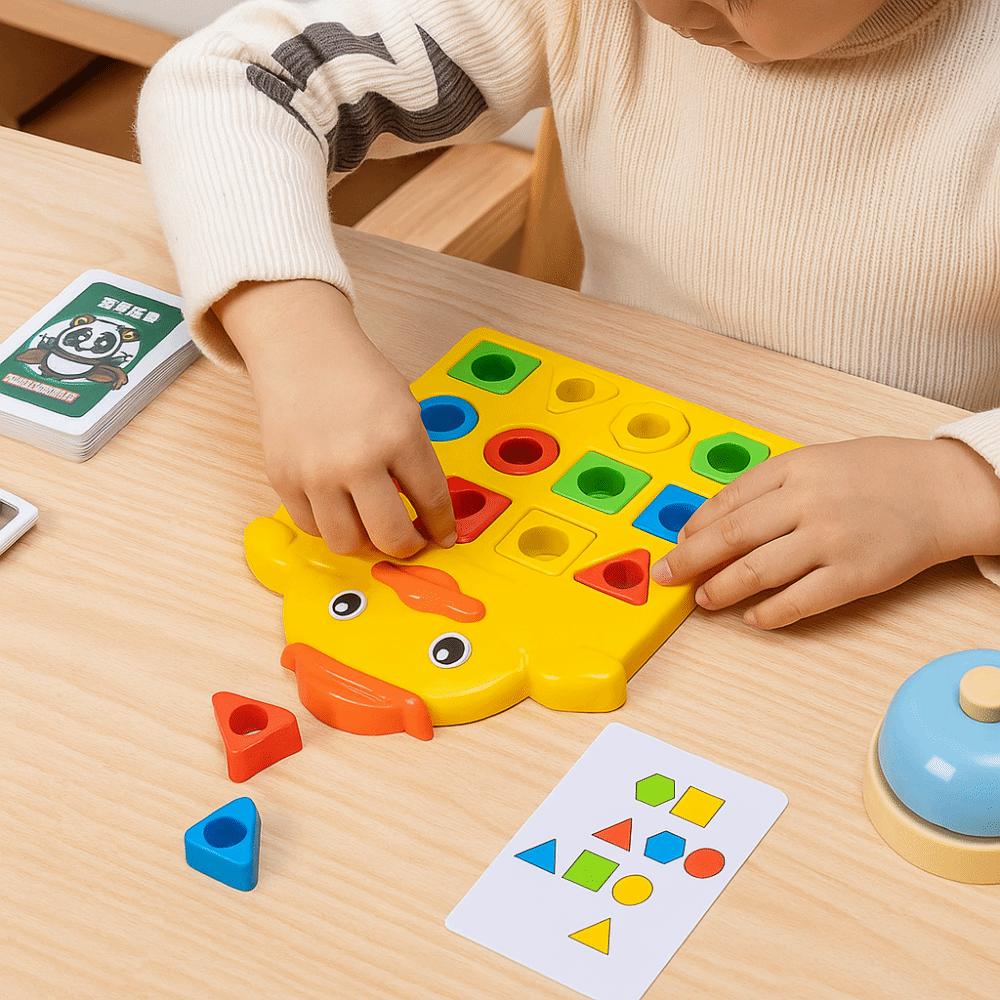 Pattern Cognitive Geometry Shape Matching Toy Montessori Color Recognition Toys  Thinking Training