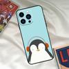 Penguin Phone Case For iPhone 16 15 14 12 11 13 17 Pro Max 15 16 Plus 13 Mini 16e 17 Air Funda Cover