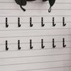 J-shaped Wall Hooks 12 Pcs Steel