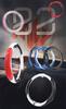 Patchwork Leather Steering Wheel Cover with Massage Grip for All Seasons