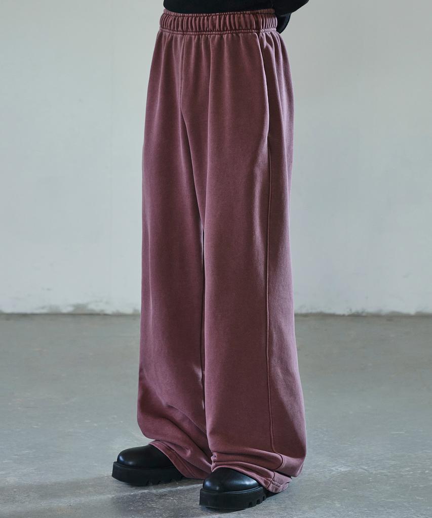 Seukeulaeteulpigsel Garment-Dyed Flare Training Pants [Wine]