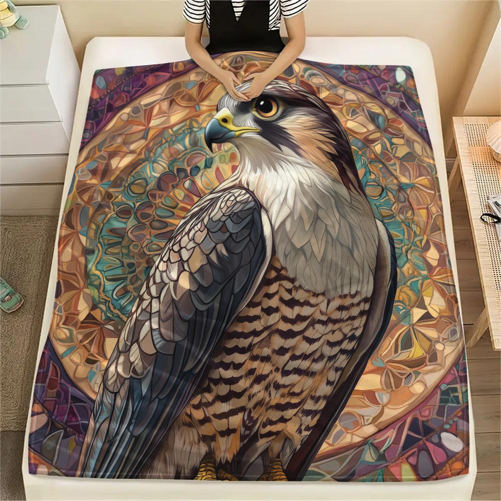 Owls Print Flannel Blanket, High quality Comfortable for All Seasons, Home Decor, Warmth and Comfort