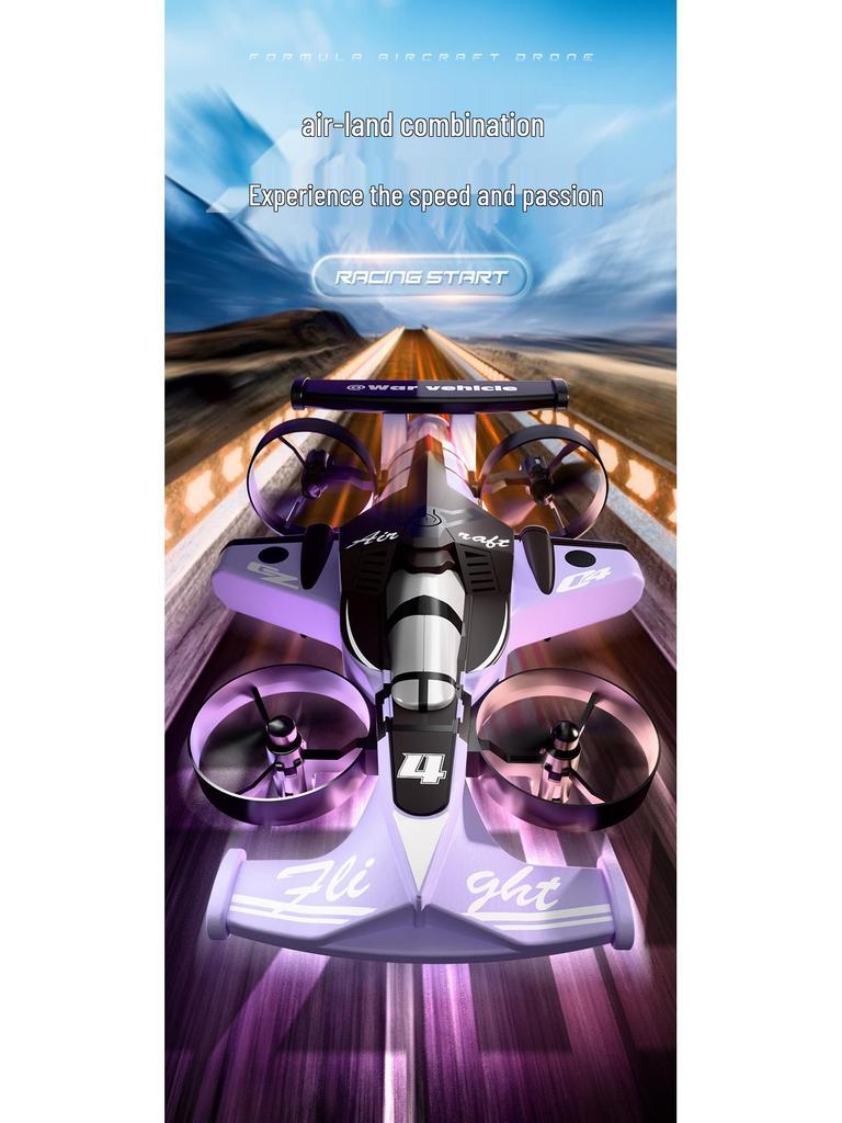 Dual-Use Remote Control Drift Car & Stunt Airplane Toy, Long Battery Life, Fixed-Height Drone Helicopter