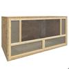 Terrarium - Maison Exclusive - Drewno inżynieryjne - 80 x 40 x 40 cm - Szkło iamp; stal