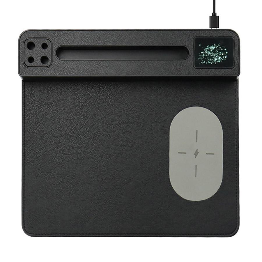 Office Gift Set 15w Wireless Charging Mouse Pad Can Print Logo5w Business Insurance Table Mat Gift