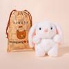 Plush Toy Figurine Pocket Pet Cat Dog Elephant Fox Frog Stuffed Animal Doll Desk Decor for Kids