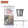 180 ml Manuell Set med Kvarn i Rostfritt Stål och Glas