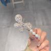 Korean pearl zircon butterfly duck bill clip new Internet celebrity summer hairpin bangs side clip
