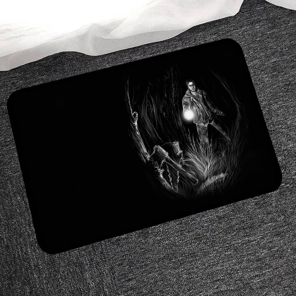 Horror Spiel A-Alan W-Wake Flur Teppich Waschbar Rutschfest Wohnzimmer Sofa Stühle Bereichsmatte Küche Fußmatte Bereichsteppich