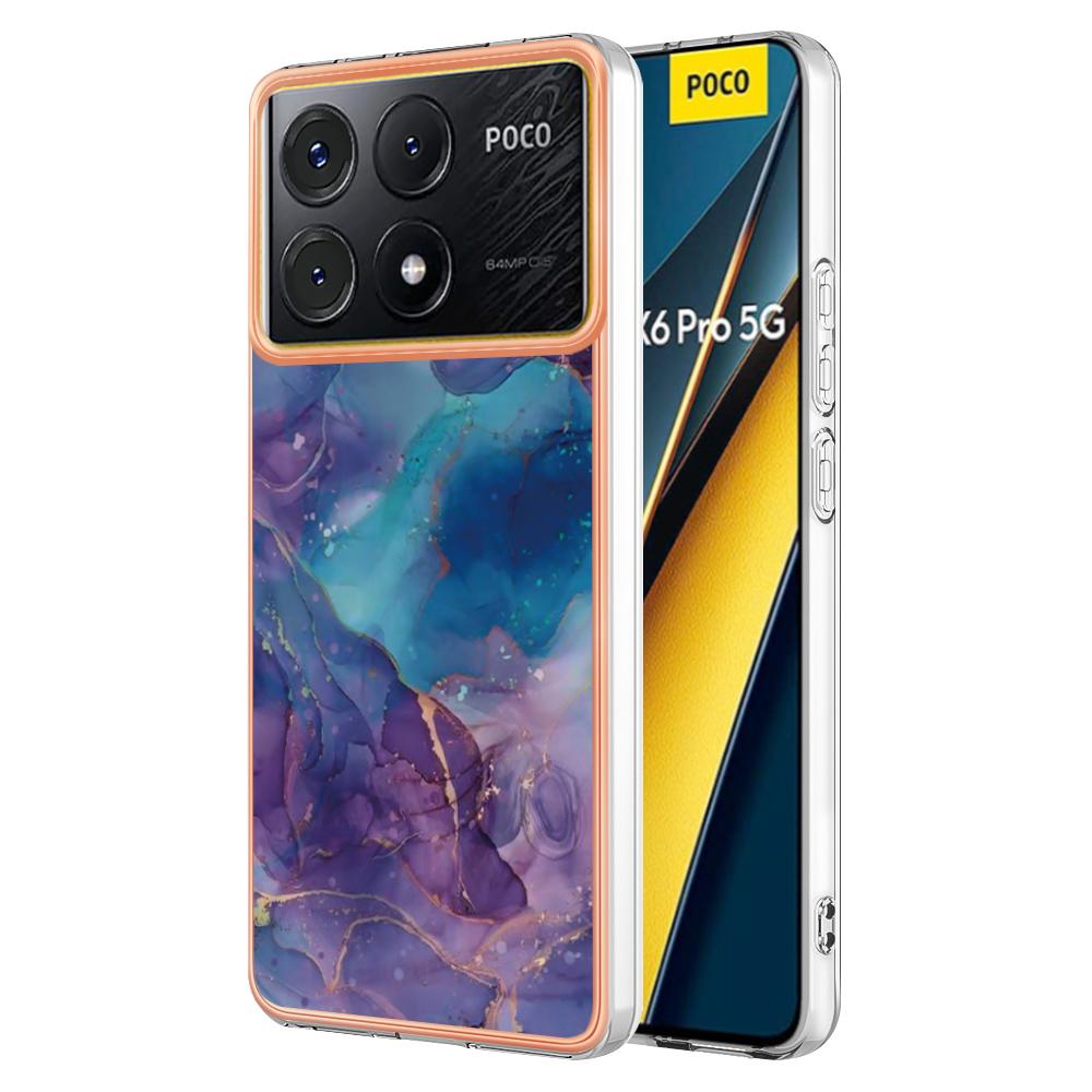 YB IMD Series-16 Style-E For Xiaomi Poco X6 Pro 5G/Redmi K70E 5G TPU Case Electroplating Edge Phone Cover