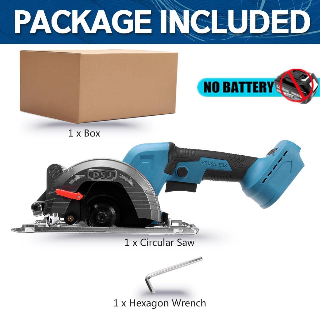 125mm 0-45° 100V-240V 1800W Brushless Electric Circular Saw Handle Adjustable Woodworking Cutting Power Tools For 18V Battery