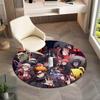 Famous cartoon NARUTO protagonist Uzumaki Naruto round carpet soft home decoration anti-slip door mat outdoor picnic mat carpet M3