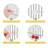 12PCS Birds Food Holder Pet Parrot Feeding Fruit Vegtable Clip Cuttlefish Bone Feeder Device Pin Clamp Bird Cage Accessories
