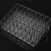 Trapezoid Clear Makeup Display 40 Lattices Lipstick Stand Case Cosmetic Organizer Holder Box