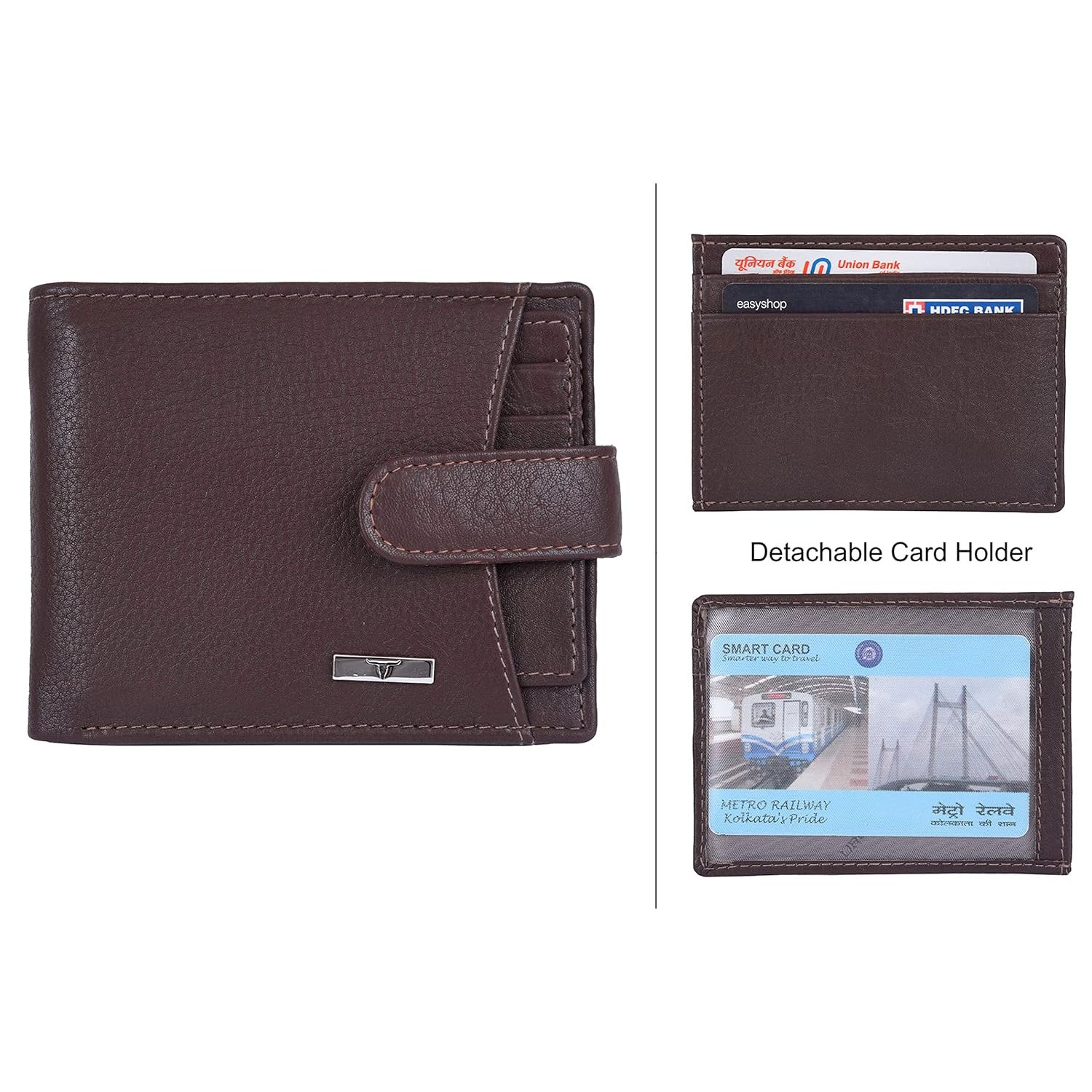 Мужской кожаный кошелек Oswald Brown — фото 2