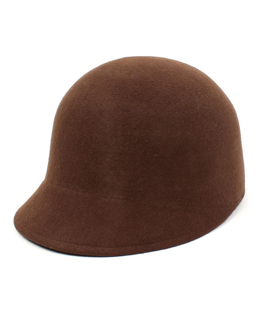 Yunibeosyeolkemiseuteuli Wool Brown Round Riding Cap