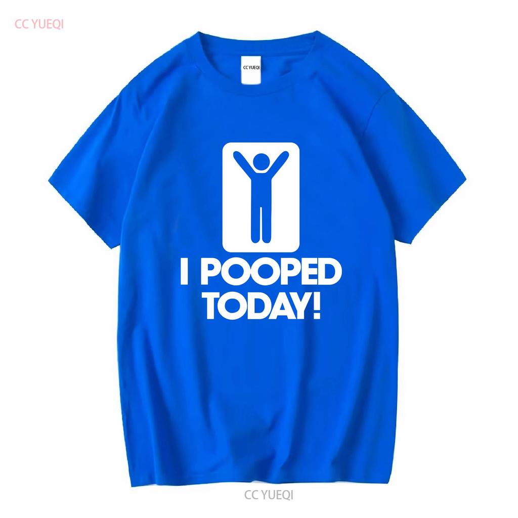Ich habe heute gekackt Herren T-Shirt B340 Lang- oder Kurzarm Vintage Gewaschen Vielseitig Designer-Kleidung Lässig Leicht Unisex Grafik