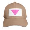 Pink triangle Baseball Cap Winter hat Unisexs big size hat Golf Cap Sunscreen Womens Unisexs