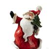 Festive Resin Santa Statue - Mini Christmas Figurines for Home Decor and Gift Giving
