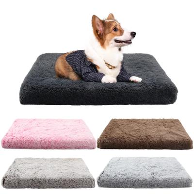 Herausnehmbares Plüsch Superweiches Hunde Katze Haustierbett Matte Mittel Groß Beruhigendes Kissen Reinigung Welpe