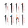 100Pieces Drip Emitters for Drip Irrigation Tubing Adjustable 360 Degree Drippers Arrow Stake Garden Irrigation Drippers