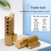 Fechadura Ajustável para Caravanas, RVs e Trailers com 2 Chaves Para Cabeças de Engate Prensadas Campe