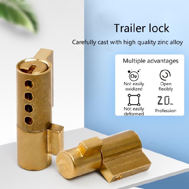 Fechadura Ajustável para Caravanas, RVs e Trailers com 2 Chaves Para Cabeças de Engate Prensadas Campe