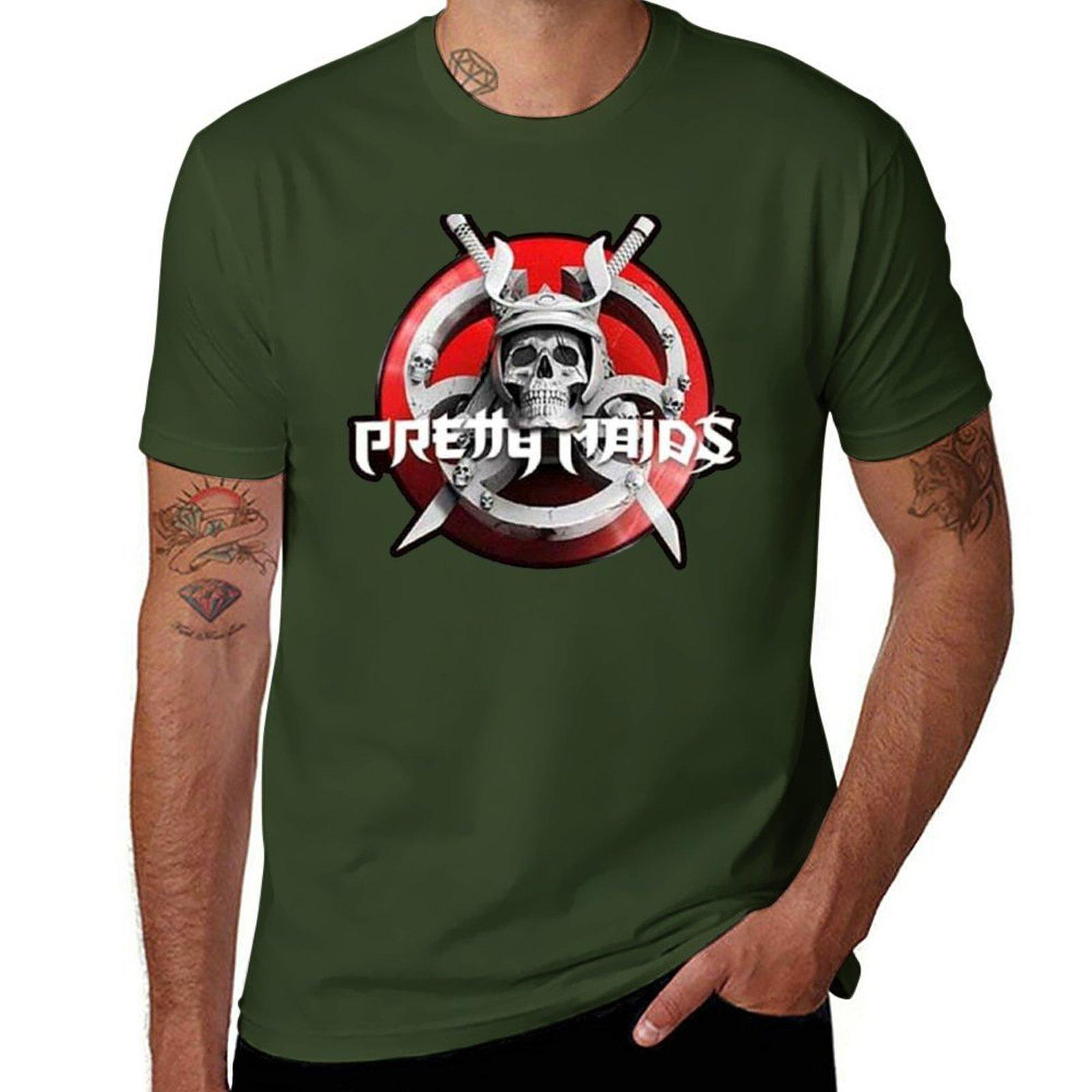

best selling pretty maids hard rock album art band heavy metal tour logo T-Shirt anime clothes shirts graphic tees mens t shirts L