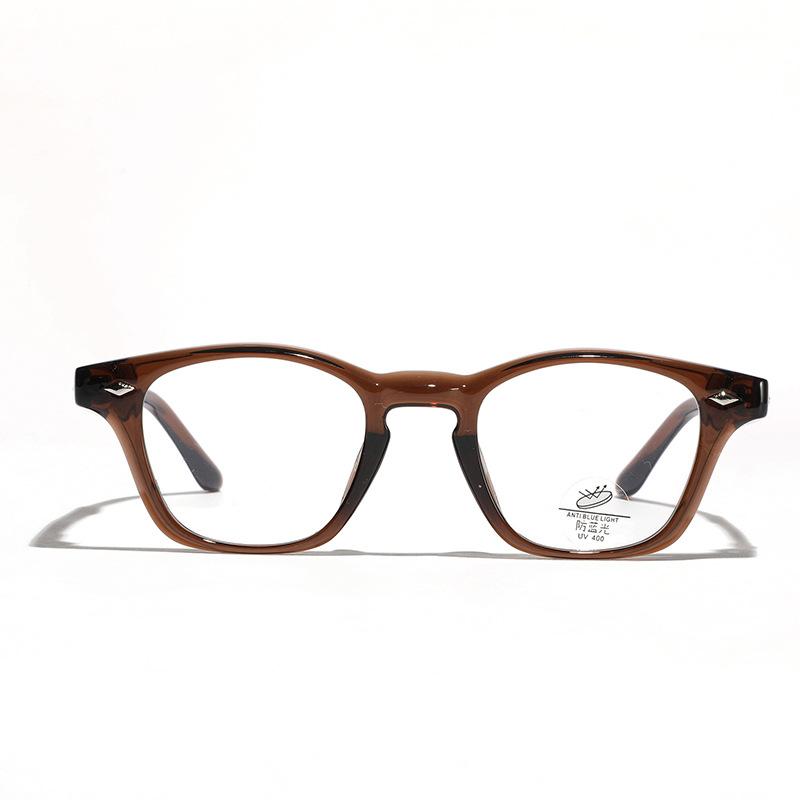 Glasses Frame Brown Retro Myopia Glasses Men Xiaohongshu Plain Mirror Women Flat Mirror