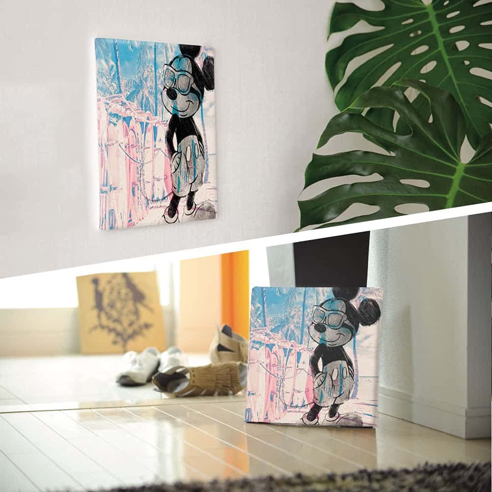 Disney Mickey Mouse Art 30cm X Made In Stylish Interior Living Room Fabric Panel, 30cm, Japan, Poster, Decor, Decor, Surf, Beach, Ocean, Panel,