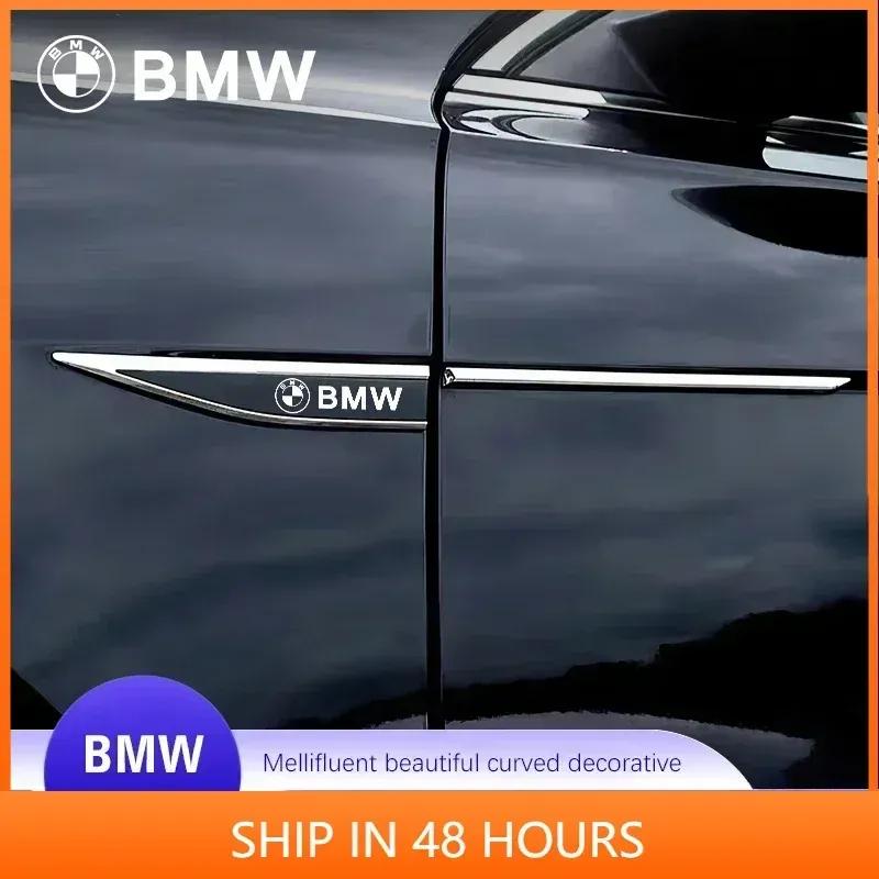 -BMW Metal Stickers 2Pcs Car Body Decoration Stickers For BMW E46 E90 E60 F30 F10 E39 E36 F20 G20 G30 E92 E87 E91 X5 E70 F11 E30