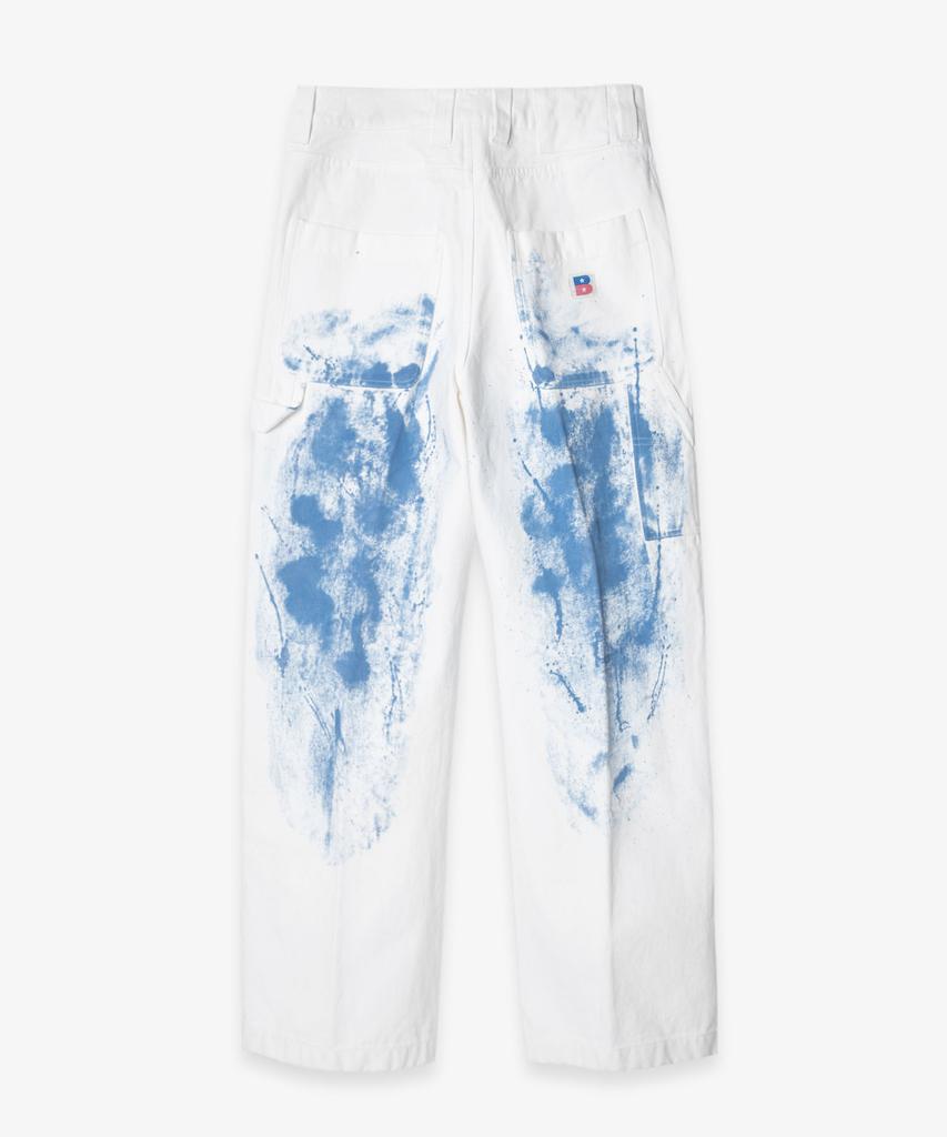 BIRTHDAYSUIT Painted Carpenter Pants (White)