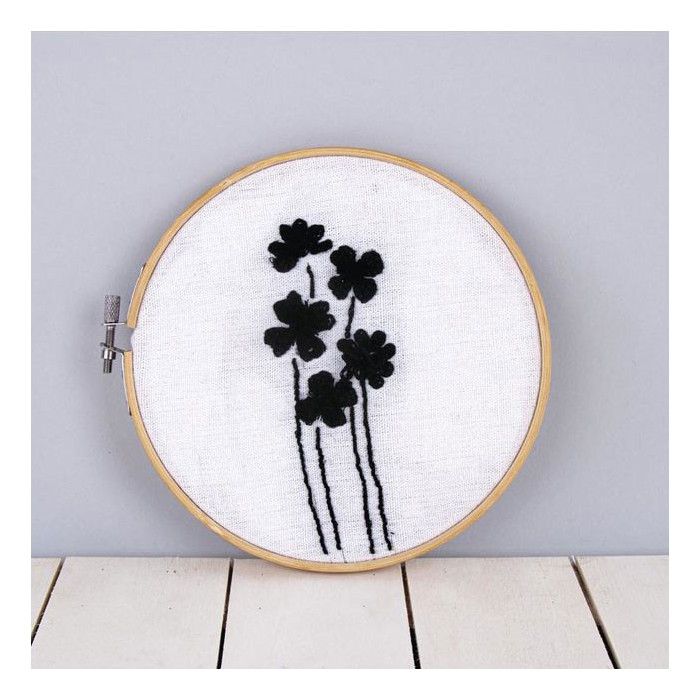 Kit Cadre de broderie en bambou ø 17 cm