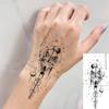 1 Sheet Geometric Planet Mountains Temporary Tattoos For Women Men Forearm Foot, Waterproof Long Lasting Realistic Tatoo Sticker