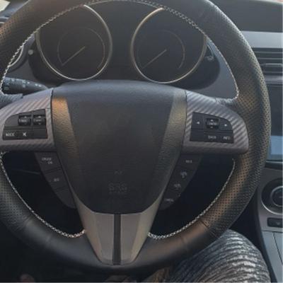 Microfiber Leather For Steering Wheel Car Steering Wheel Cover For Mazda 3 Axela 2008-2013 CX-7 CX7 2010-2016 Mazda 5 2011-2013