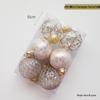 42pcs Electroplated Shiny Christmas Tree Baubles - Creative Hanging Ornaments for Festive Decoration