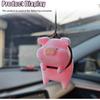 Swinging Pig Car Rear View Mirror Charm, Cute Piggy Car Pendant, Lucky Auto Hanging Ornament, Vehicle Interior Mirror Decoration Accessories for