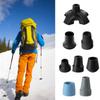 Non-slip Walking Stick Pad Caps Hiking Stick Ends Bottom Crutch Tip Protectors