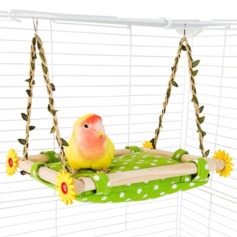 Bird Nest Cage Mounted Parrot Standing Perch Bird Cage Hammocks Bed Small Bird Fabric Sleep Bed Hammocks for Budgies