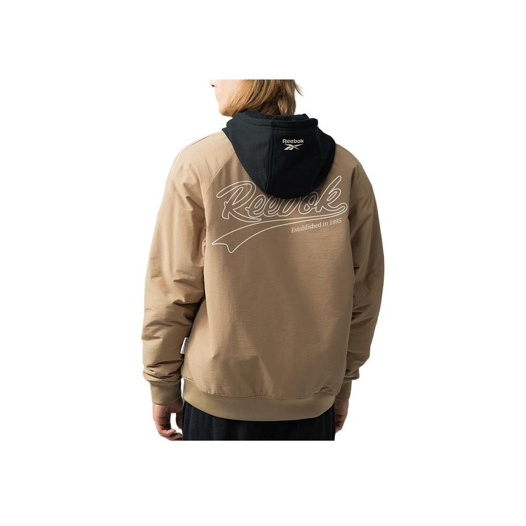 Reebok Comfortable Stylish Loose Retro Color Block Jacket Unisex Jackets Yellow Khaki 24FRM213UGK2