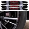 4/8pc Aluminum Car Badge Wheel Hub Rims Stickers Auto Decoration Accessories For Ford Mustang Focus 2 3 4 Mondeo Fiesta Ecosport