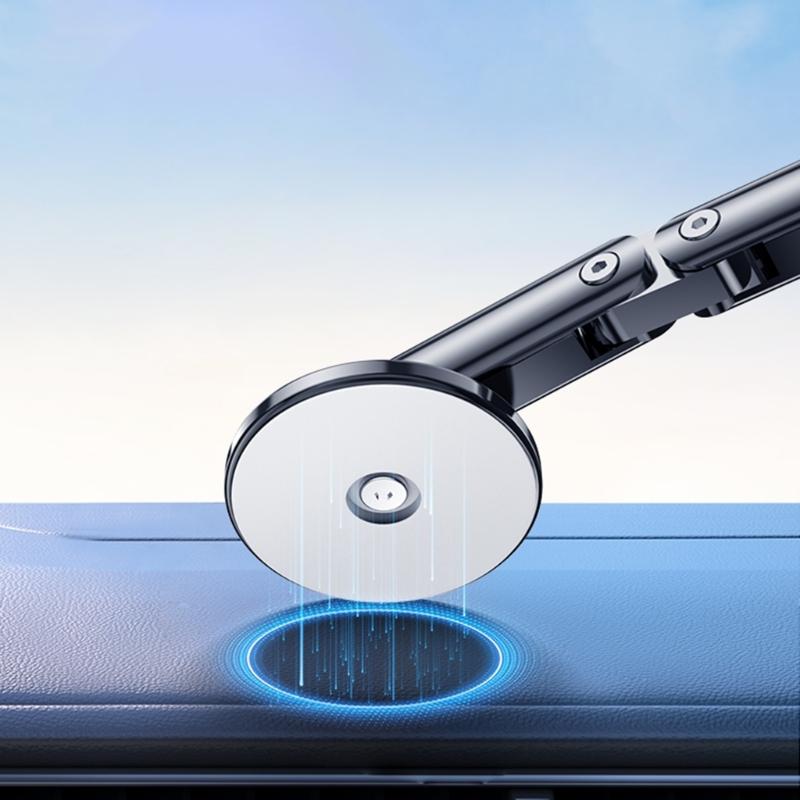 Multifunctional 17mm Ball Base Aluminum Alloy Adhesive Mount Support Suitable for Car Phone Holders & Navigation Systems