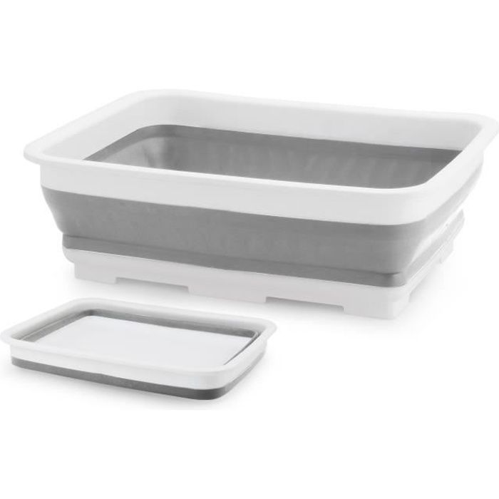 Bassine À Vaisselle Rectangulaire Pliable Beldray LA030191GRY, Grise