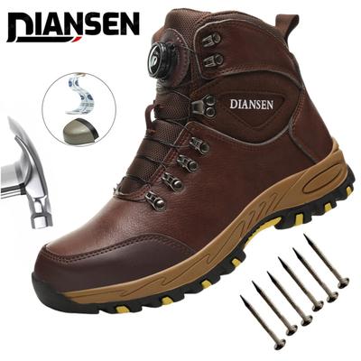 Wasserdichte Sicherheitsschuhe Schutzschuhe Durchstichfest Stoßfest Stahlkappenschuhe Kevlar Einlegesohlen Industrielle Herren Arbeitsstiefel