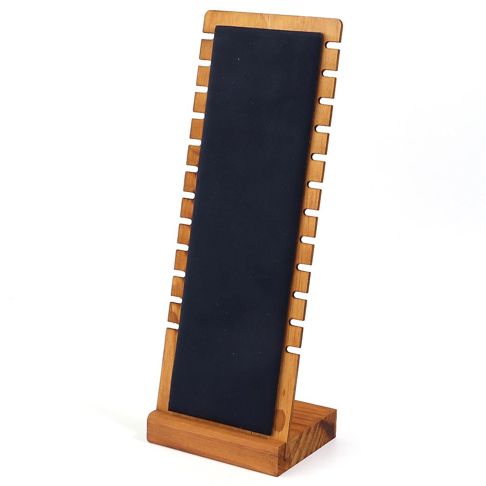 1pc Pine Wood Jewelry Display Stand Wooden Vertical Necklace Show Rack For Jewelry Display Prop Bracelet Necklace Storage Holder