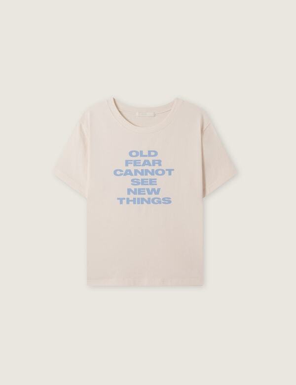ROEM Lettering Short Sleeve T-Shirt Rmhwg26Rta