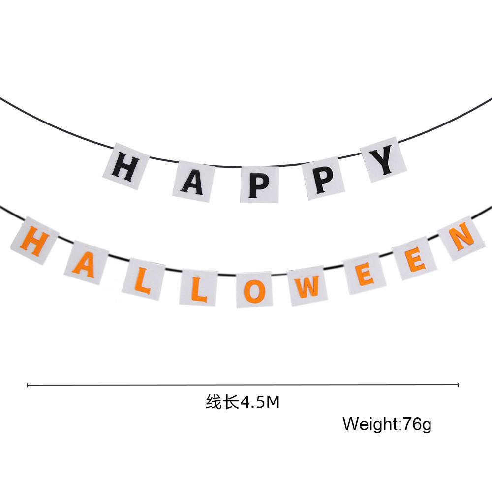 Decorative Fabric Nonwoven Halloween Hanging Banners For Spooky Celebration Setup