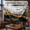 Coperta Ponderata a Tema Geometrico Astratto Coperta Personalizzata con Nome Testo Coperta Morbida Accogliente per Casa Divano Letto