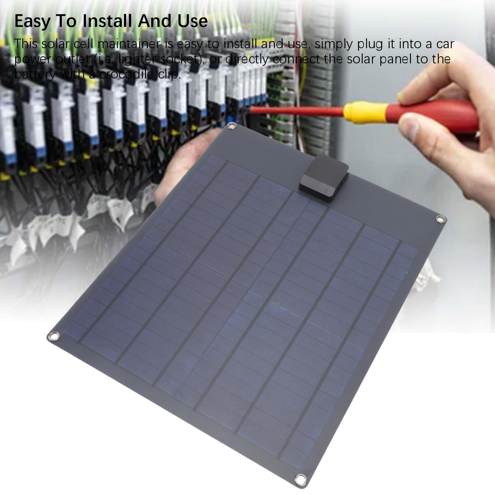 

35W Car Battery Solar Charger Portable Water Proof Solar Panel Kit with Battery Controller for RVs Tractors Lawn Mowers