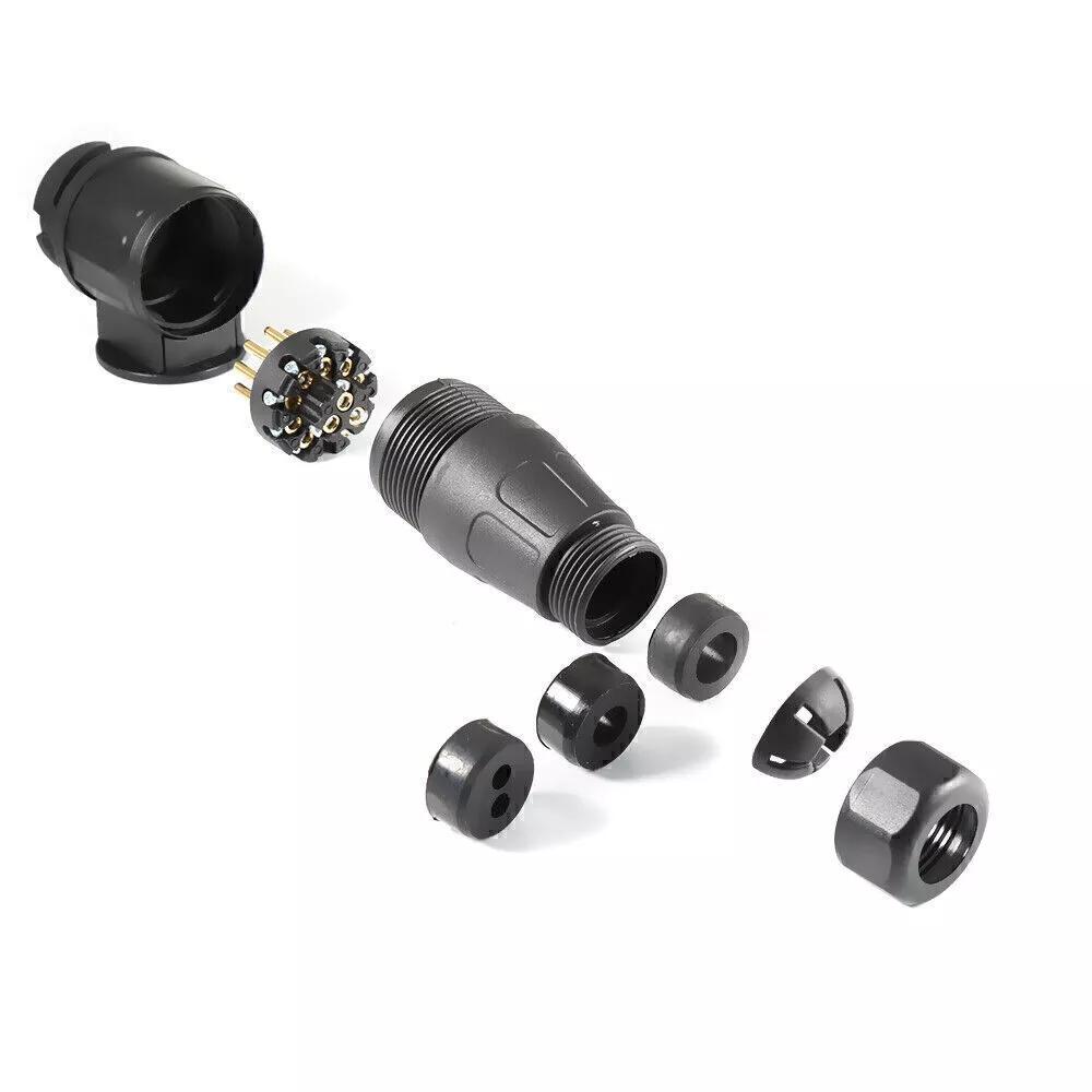 13 Pin Trailer Caravan Plug 12V Towing Connector For Caravans Socket Euro Plug Car Electronics Accessories Sockets Replacement